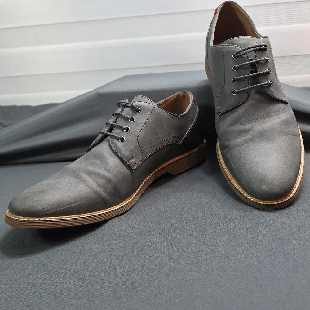 Steve Madden Men's Gray Ousted Oxford‎ Size 13M